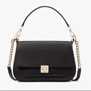 Kate Spade Phoebe Small Flap Crossbody Black Leather NWT SOLD OUT $359